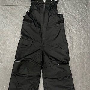 Black Snow Bib Overalls